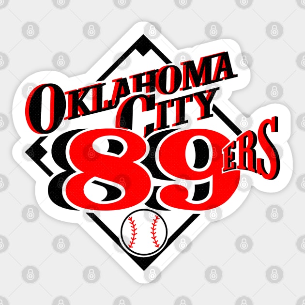 Defunct Oklahoma City 89ers Baseball Sticker by LocalZonly